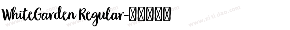 WhiteGarden Regular字体转换